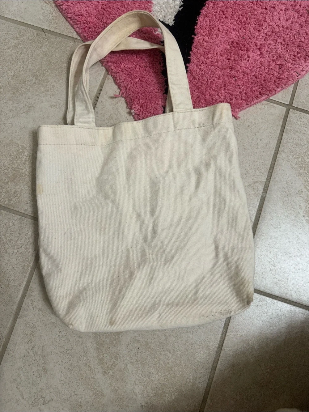 handmade Peruvian arpillera canvas tote
